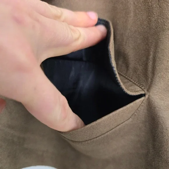 Vintage Mens Pendleton Western Americana Suede Leather Vest Sz M Ranch USA - Picture 6 of 9